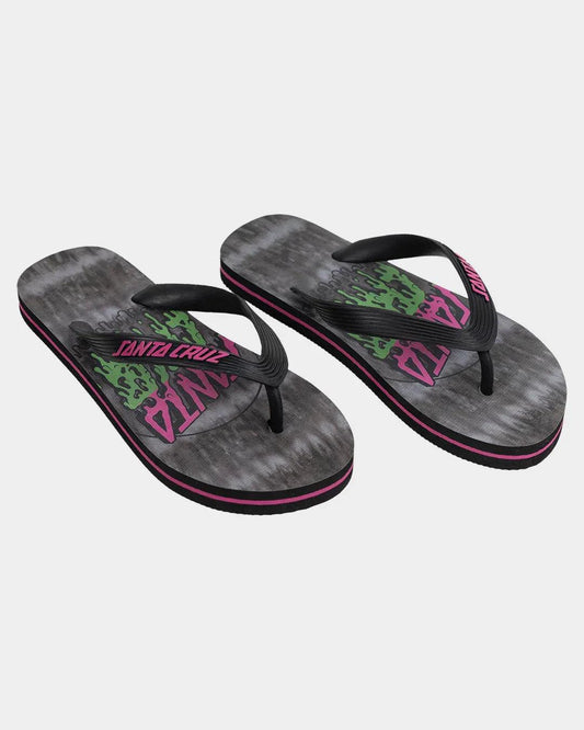 Santa Cruz Rad Dot Hollow Thongs - Black - Guys & Girls Surf n Street