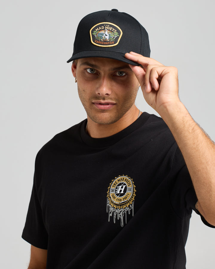 The Mad Hueys Eshay Cookedatoo Unstructered Snapback - Black