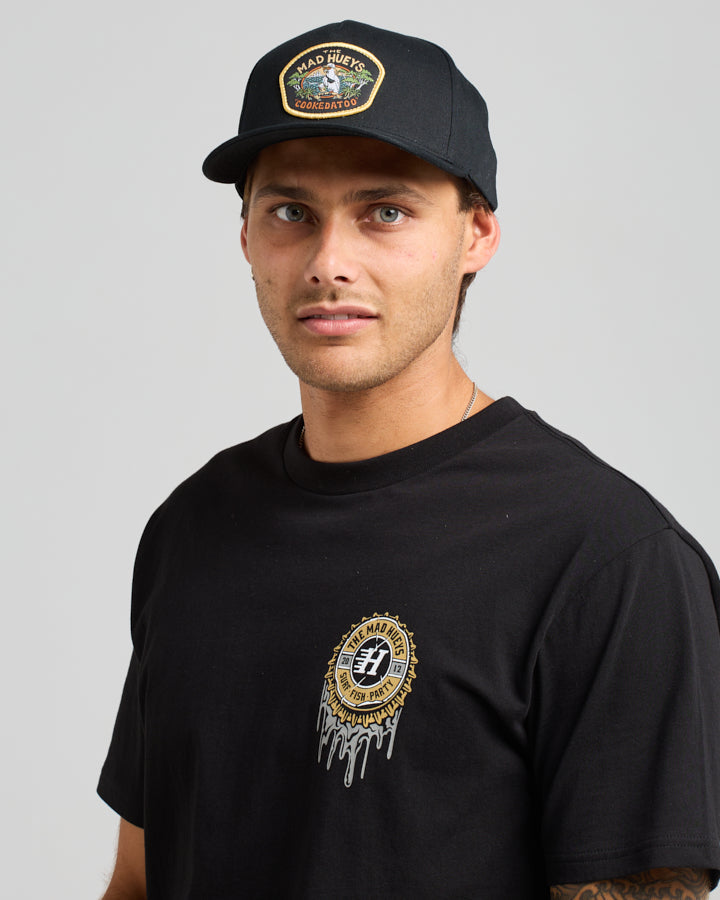 The Mad Hueys Eshay Cookedatoo Unstructered Snapback - Black