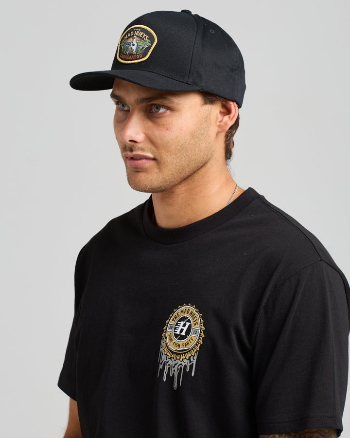 The Mad Hueys Eshay Cookedatoo Unstructered Snapback - Black