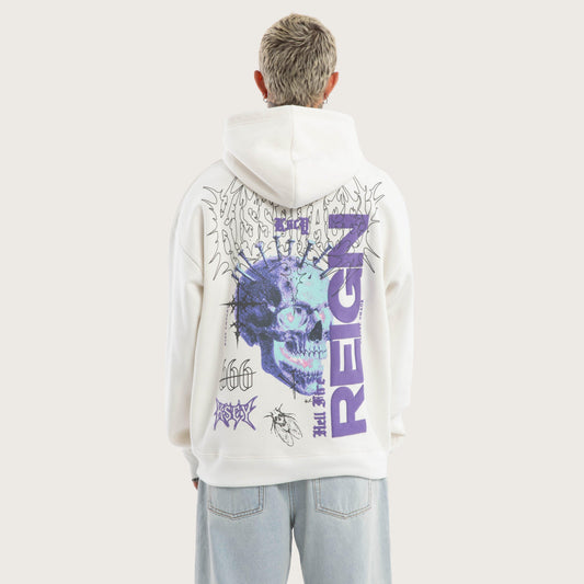 Kiss Chacey Reign Oversized Hoodie - Natural White