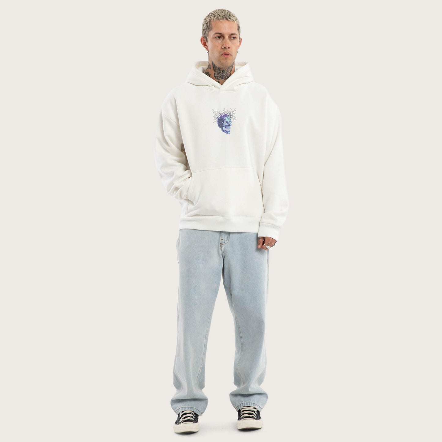 Kiss Chacey Reign Oversized Hoodie - Natural White
