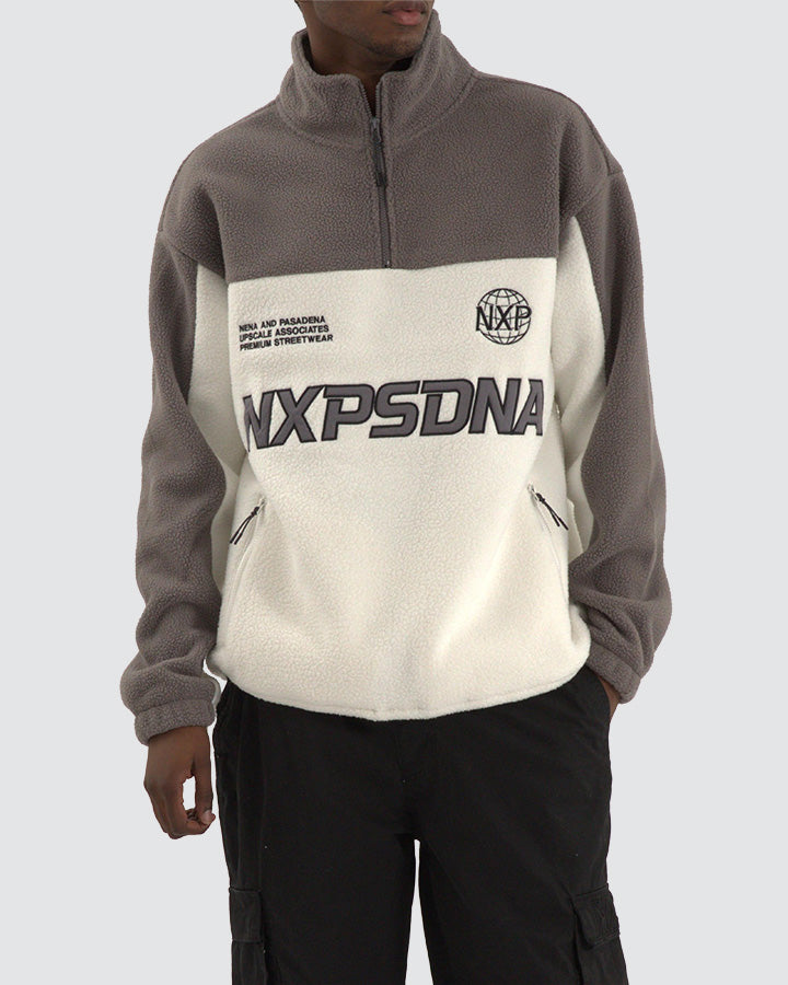 Nena and Pasadena Lineage Pullover Sweater - Steel Grey