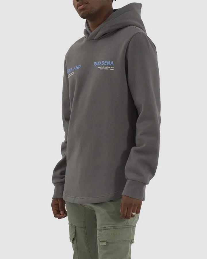 Nena and Pasadena Strike Dual Curved Hoodie - Charcoal - Guys & Girls Surf n Street
