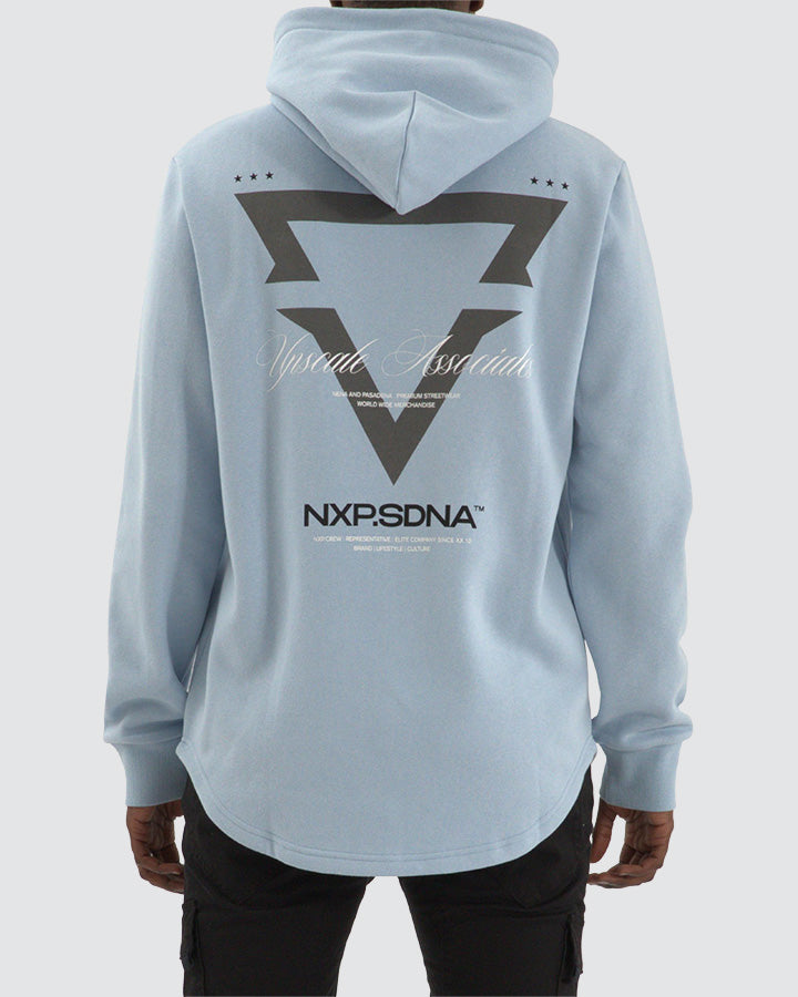 Nena and Pasadena Defend Dual Curved Hoodie - Skyway