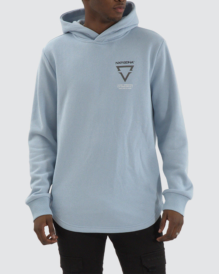 Nena and Pasadena Defend Dual Curved Hoodie - Skyway