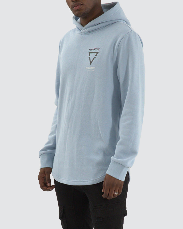 Nena and Pasadena Defend Dual Curved Hoodie - Skyway
