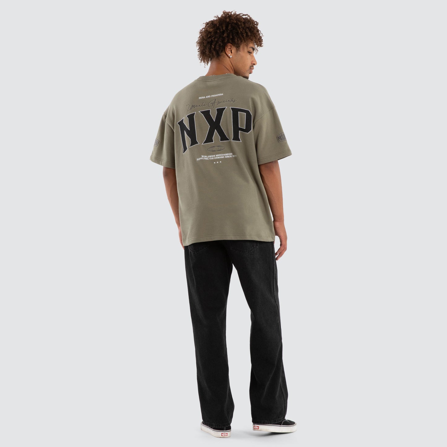 Nena And Pasadena Khaor Loopback Raptor Tee - Khaki