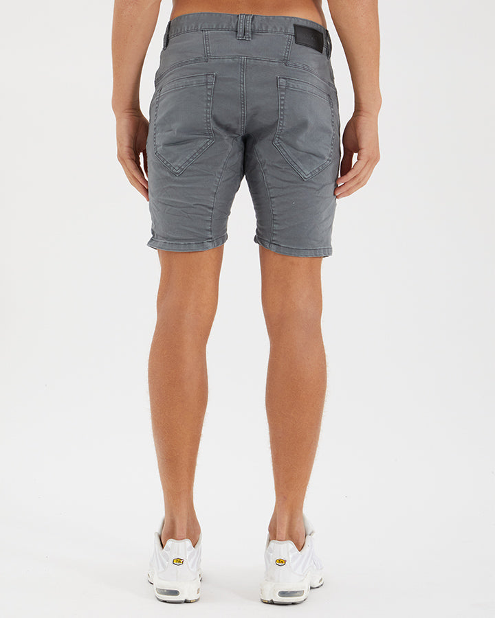 Nena And Pasadena Viper Denim Short - Iron Gate