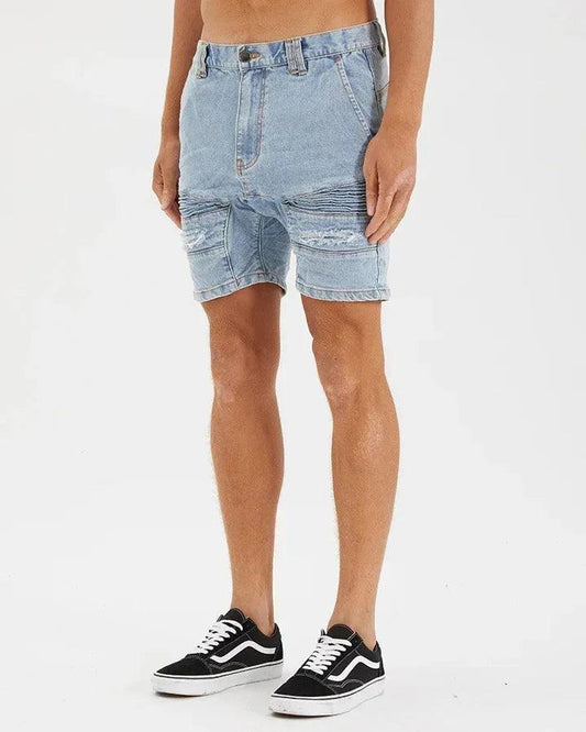 Nena And Pasadena Viper Denim Short - Portland Blue - Guys & Girls Surf n Street
