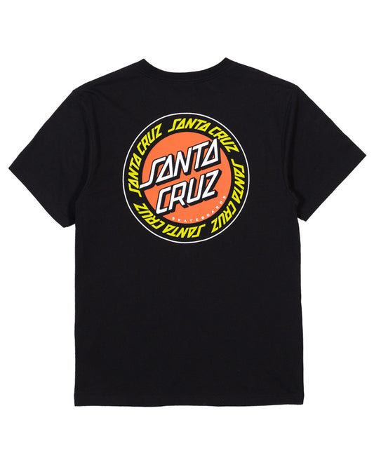 Santa Cruz Outer Ringed Dot Tee - Black