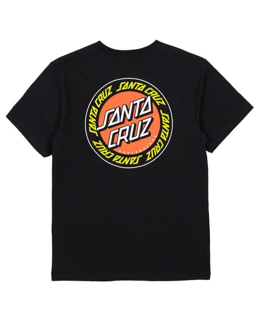 Santa Cruz Outer Ringed Dot Tee - Black - Guys & Girls Surf n Street