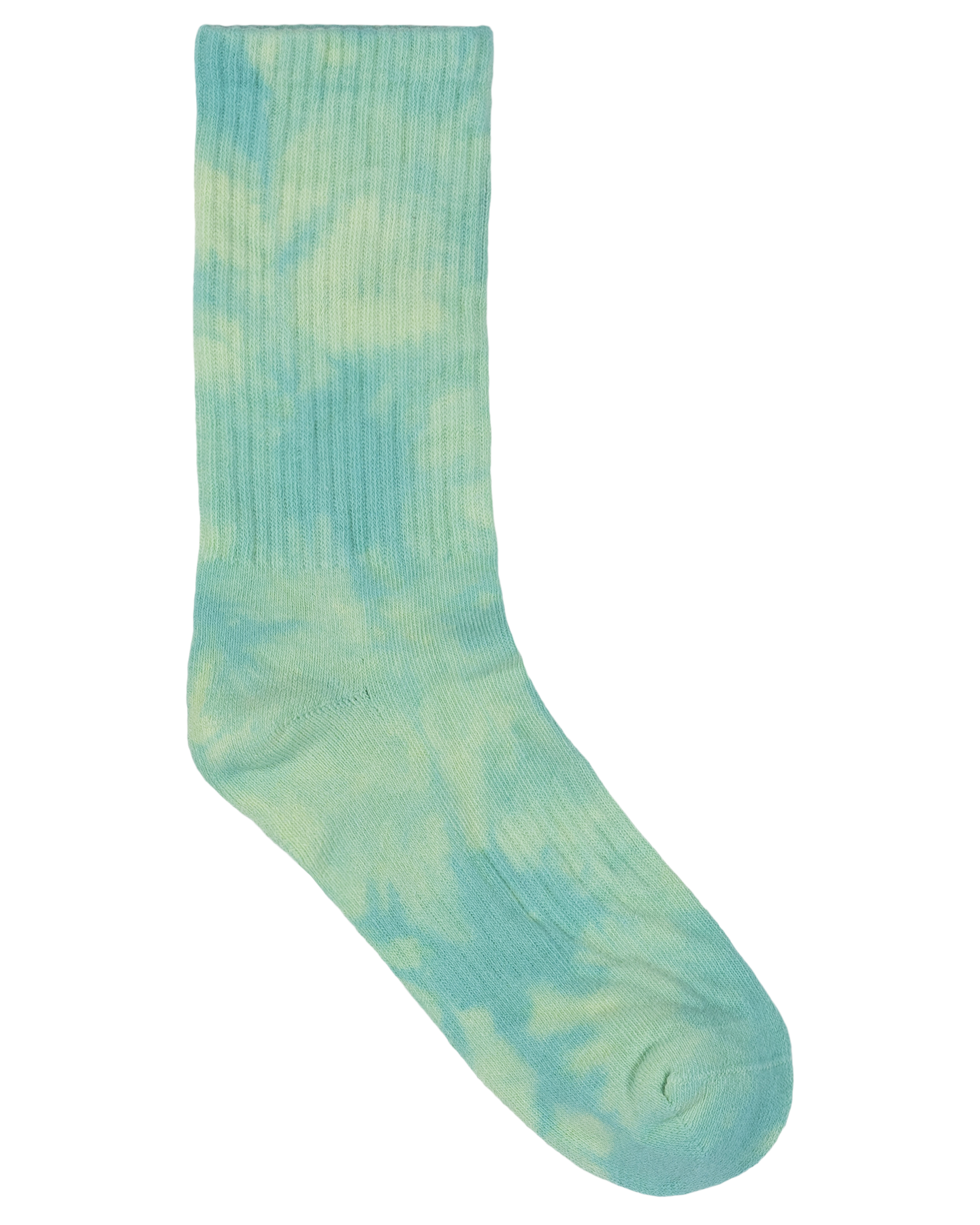 Santa Cruz Cruz Dye Crew Sock 2 Pack - Blue TieDye-Teal TieDye
