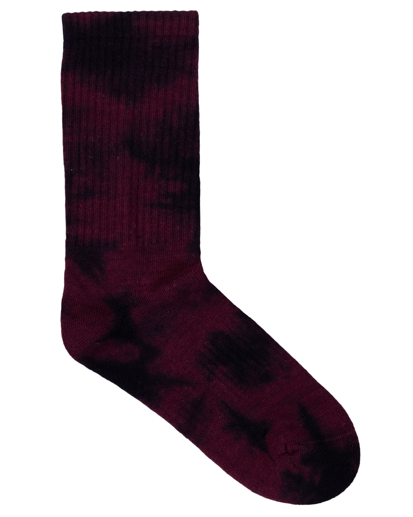 Santa Cruz Not A Dot Crew Sock 2 Pack - Maroon TieDye-Slate TieDye