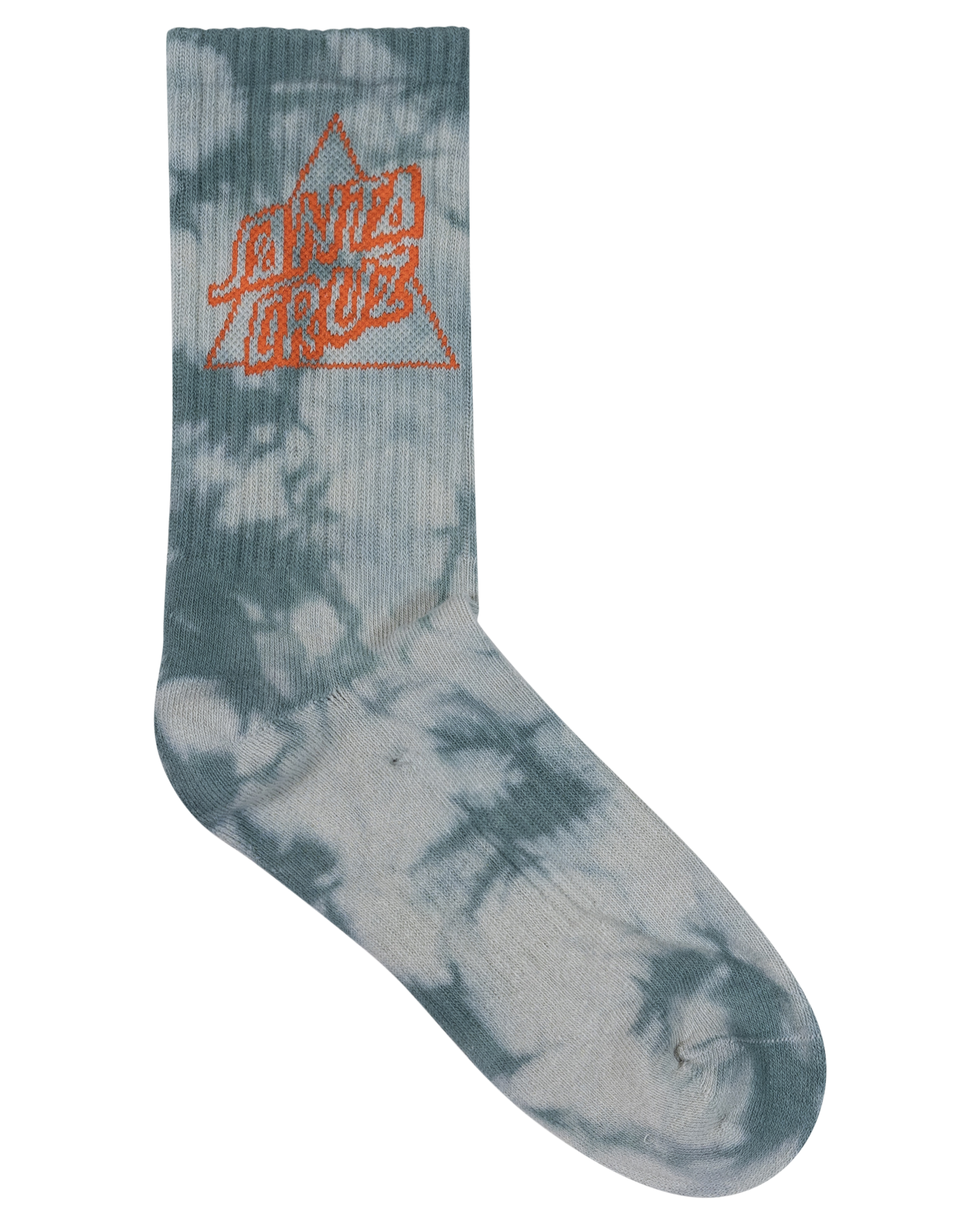 Santa Cruz Not A Dot Crew Sock 2 Pack - Maroon TieDye-Slate TieDye