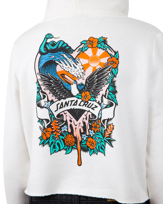 Santa Cruz ASP Floral Paradise Chest Hoody - Cream