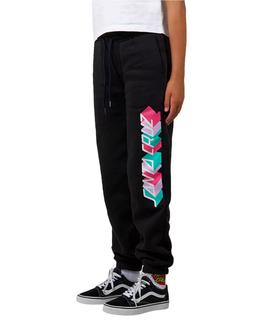 Santa Cruz Strip Block Track Pant - Black - Guys & Girls Surf n Street