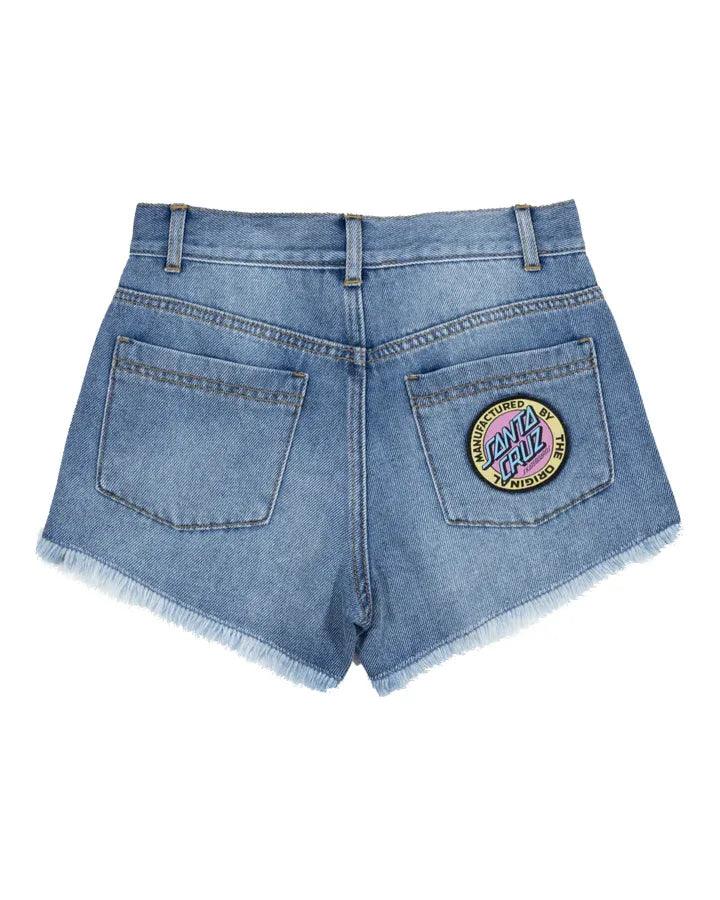 Santa Cruz MFG Dot Denim Short - Light Indigo - Guys & Girls Surf n Street