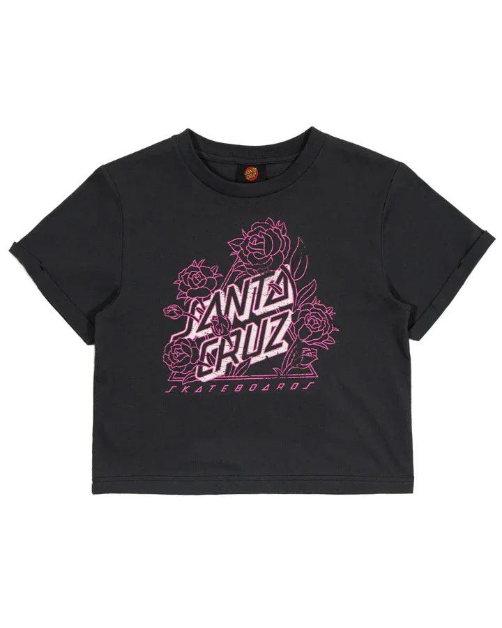Santa Cruz Botanic Not A Dot Vintage Relaxed Tee - Washed Black - Guys & Girls Surf n Street