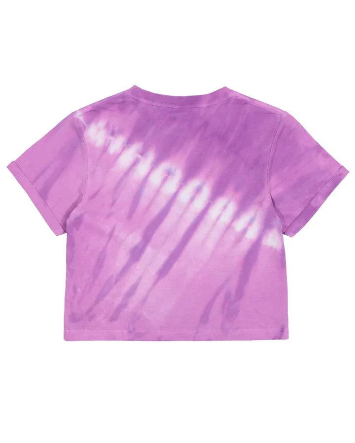 Santa Cruz Scattered Strip Crop Tee - Orchid Tye Dye - Guys & Girls Surf n Street