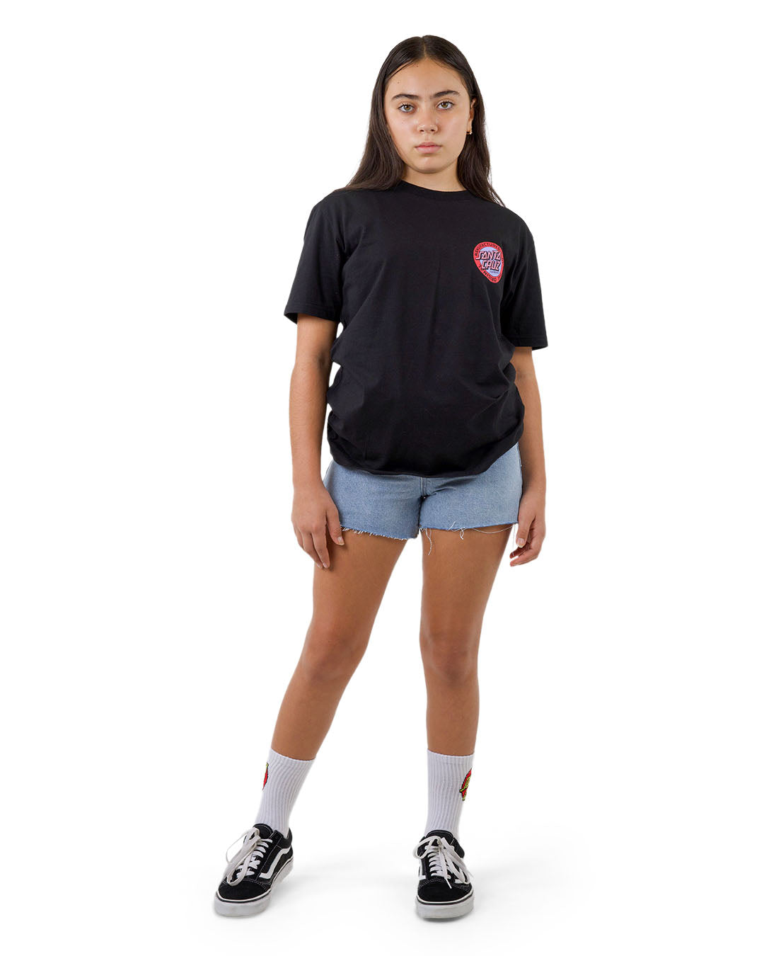 Santa Cruz MFG Retro Dot Reverse Tee - Black