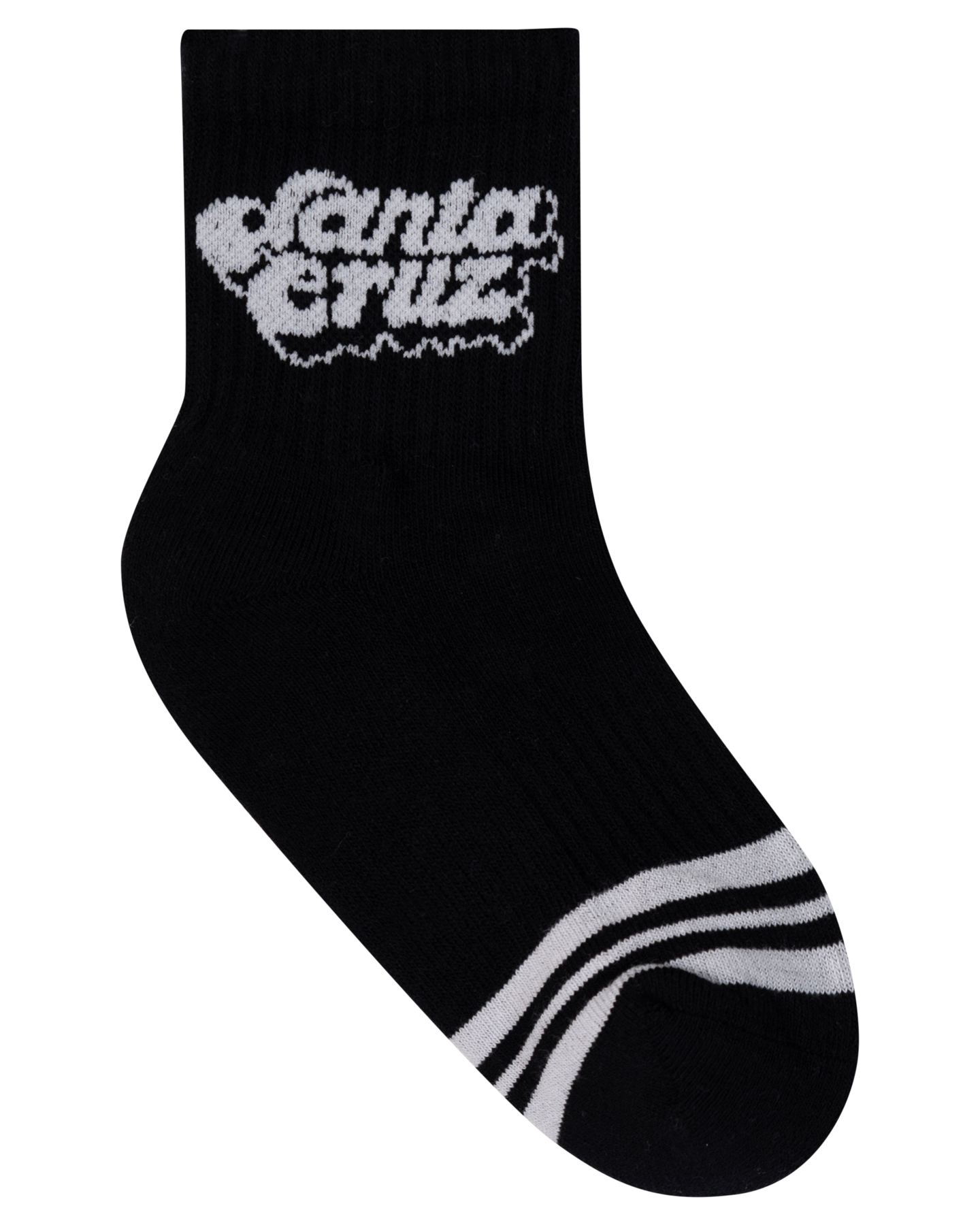 Santa Cruz Groovy Stack Mid Sock 2 Pack Girls - Black/Pink