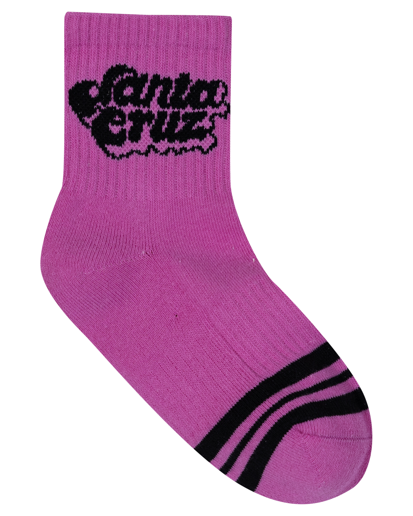 Santa Cruz Groovy Stack Mid Sock 2 Pack Girls - Black/Pink