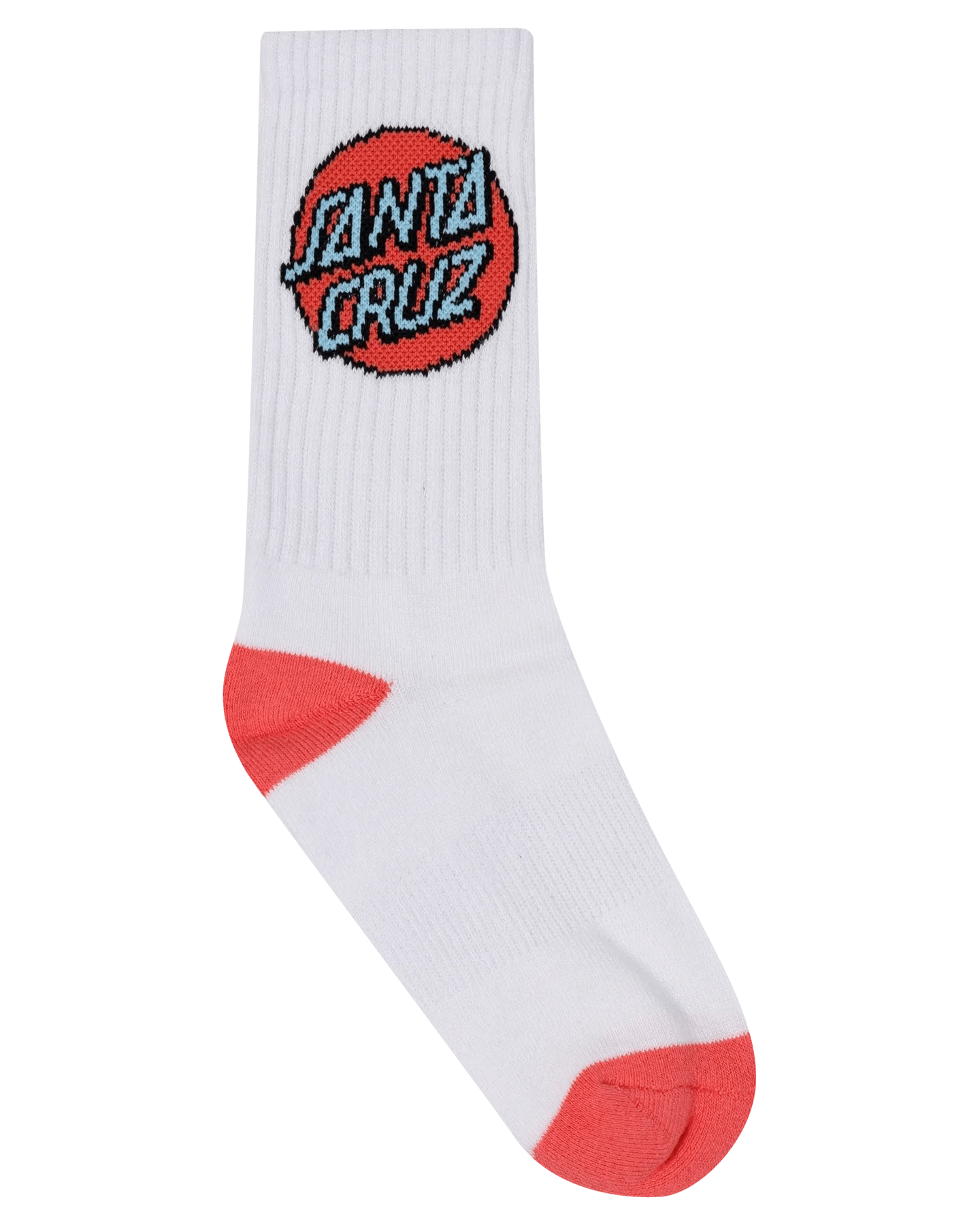 Santa Cruz Other Dot Crew Sock 4 Pack - Aqua-Pink-White - Guys & Girls Surf n Street