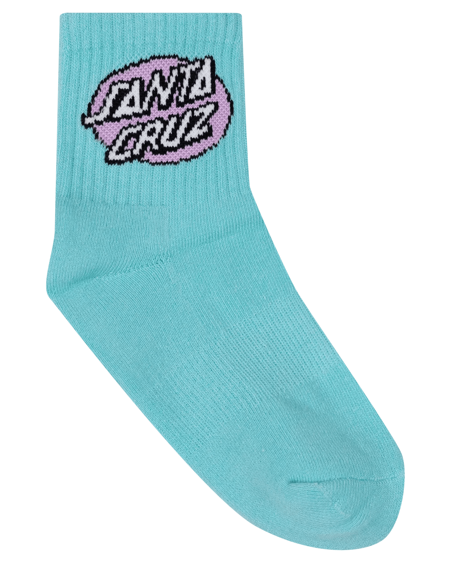 Santa Cruz Oval Dot Mid Sock 3 Pack - Rose-White-Ocean - Guys & Girls Surf n Street