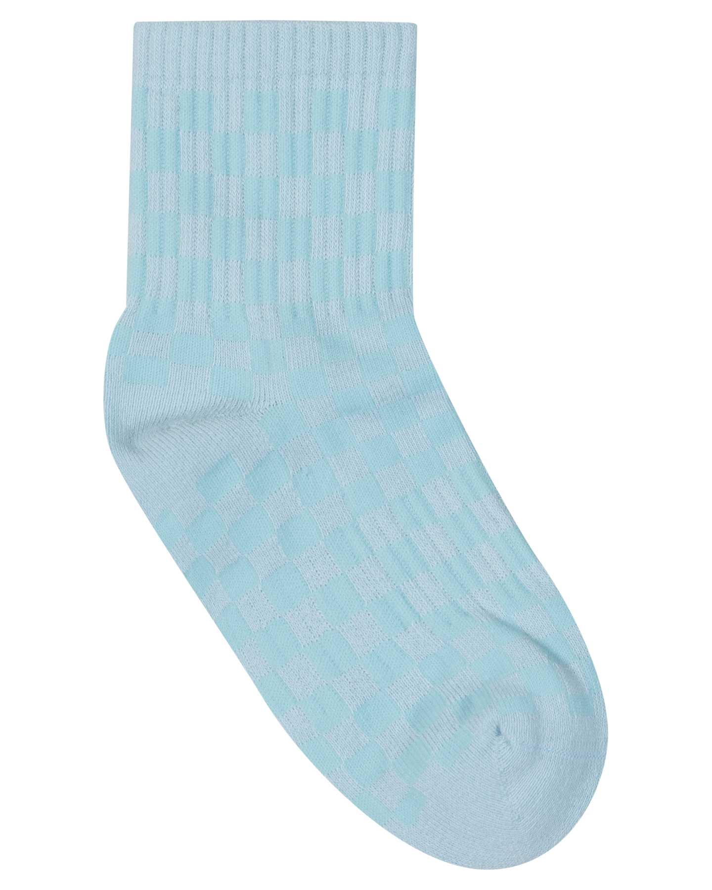 Santa Cruz Heart Dot Hollow Mid Sock 2 Pack - Dark Blue TieDye-Aqua Check