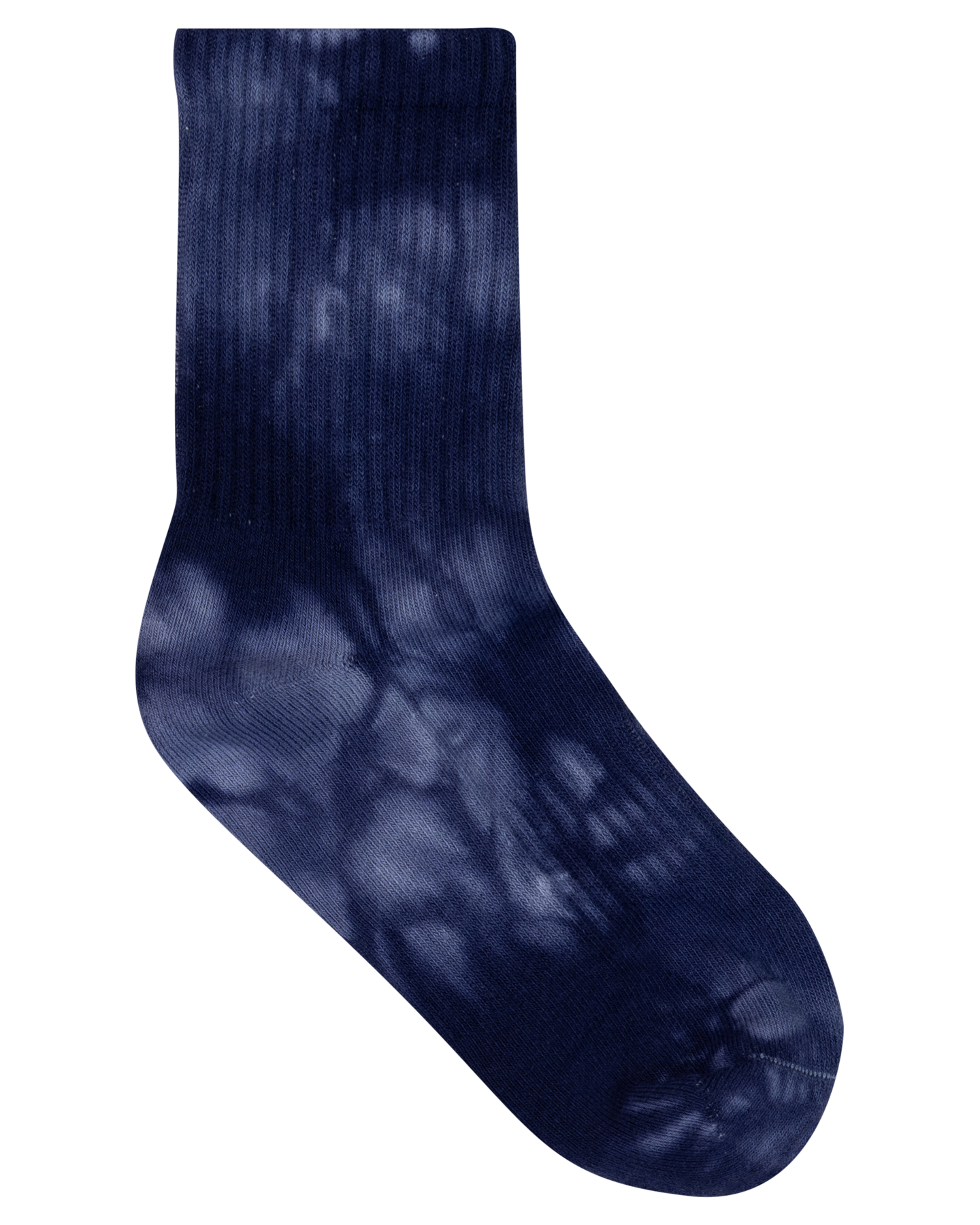 Santa Cruz Heart Dot Hollow Mid Sock 2 Pack - Dark Blue TieDye-Aqua Check