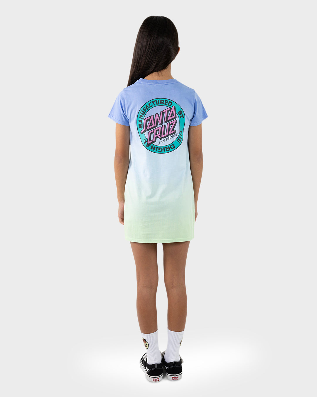 Santa Cruz MFG Dot Retro Dress - Blue Tie Dye