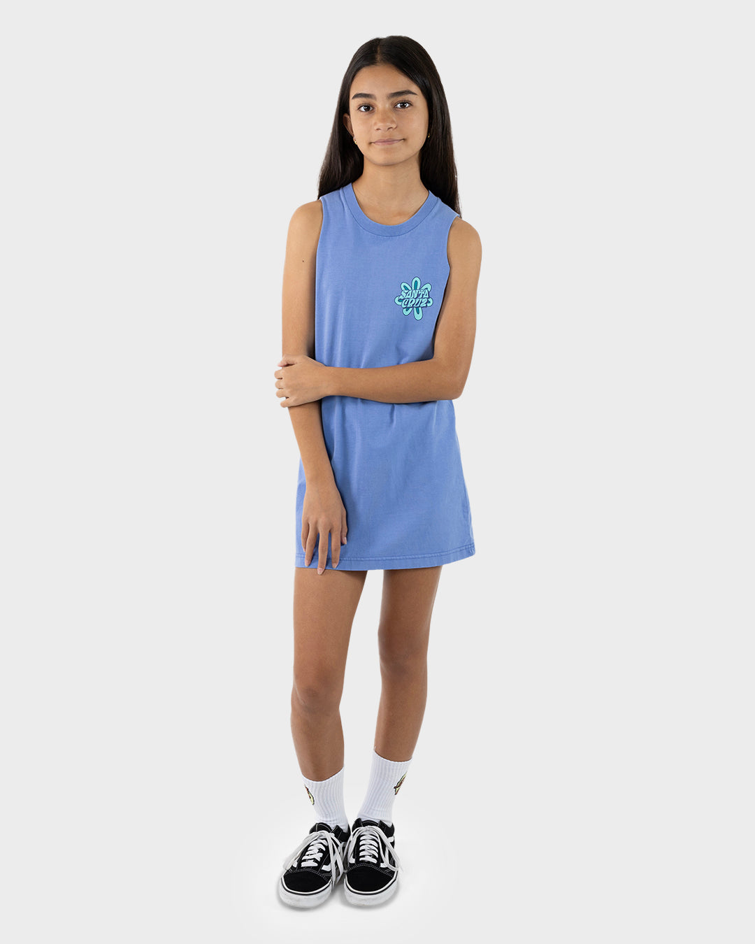 Santa Cruz Vibes Chest Muscle Dress - Blue