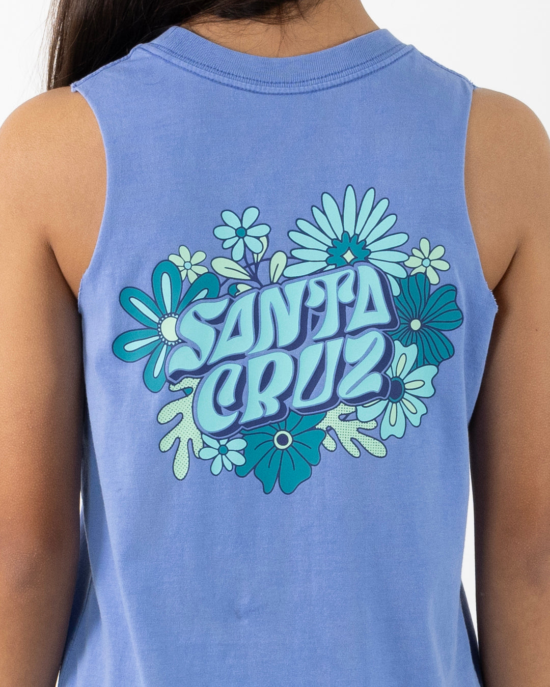 Santa Cruz Vibes Chest Muscle Dress - Blue