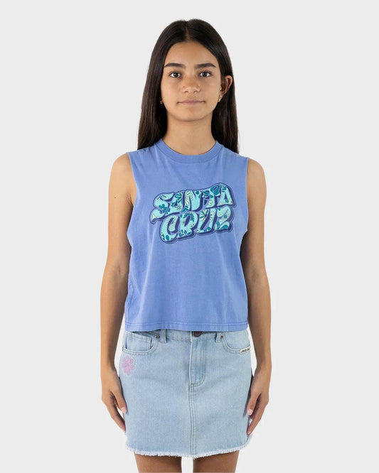 Santa Cruz Vibes Fill Front Muscle - Blue - Guys & Girls Surf n Street