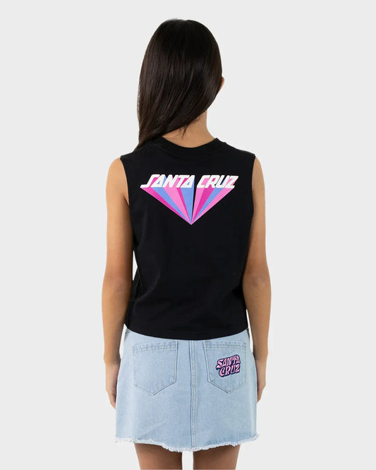 Santa Cruz Delta Strip Muscle Top - Black - Guys & Girls Surf n Street