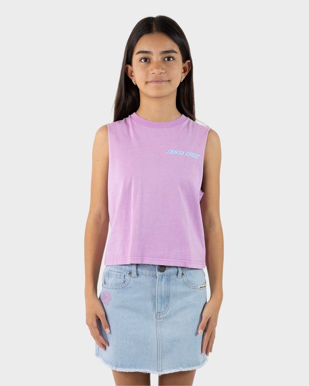 Santa Cruz Delta Strip Muscle Top - Purple