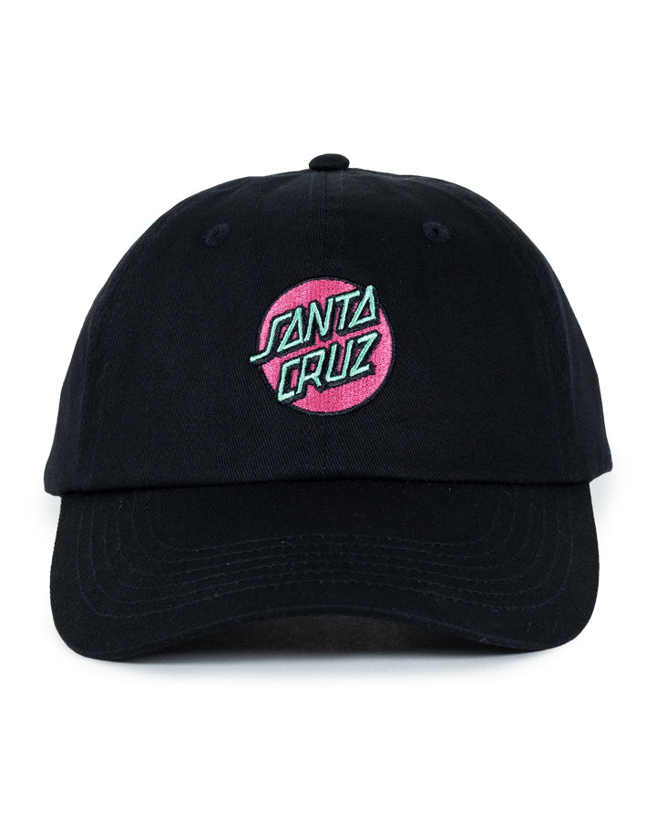 Santa Cruz Pop Dot Cap - Black