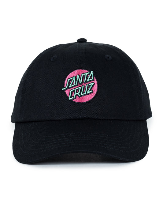 Santa Cruz Pop Dot Cap - Black