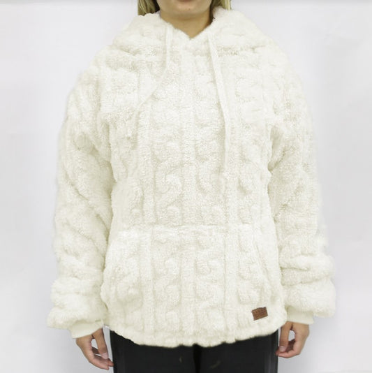 Carve Amara Girls Pullover Hoodie - Milk