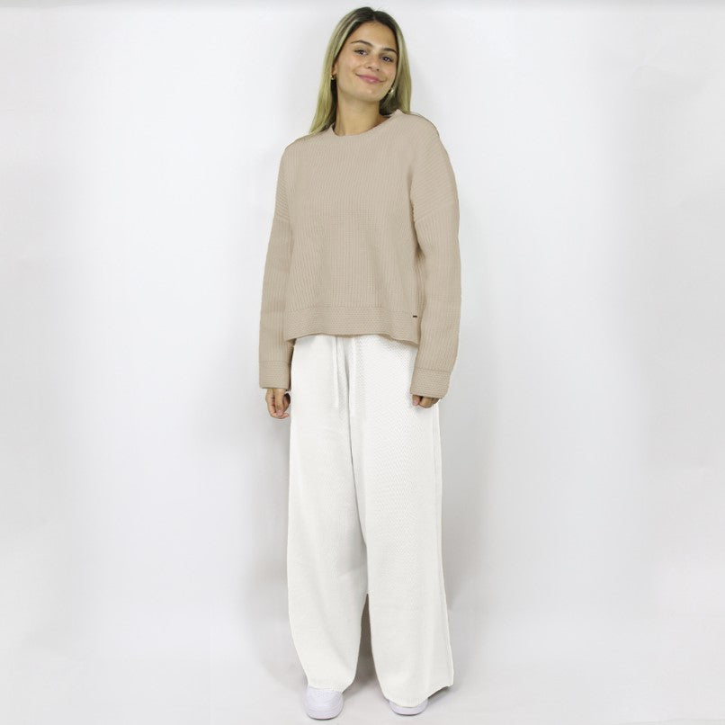 Carve Gia Womens KnIt Pant - Milk