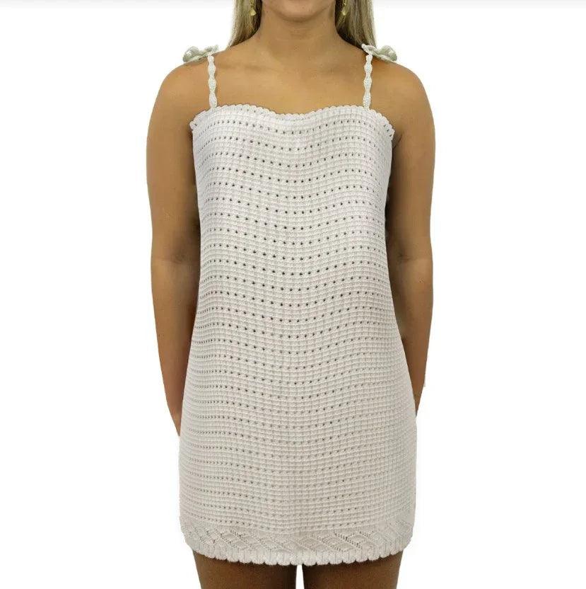 Carve Mira Womens Crochet Cami Dress - Cream - Guys & Girls Surf n Street