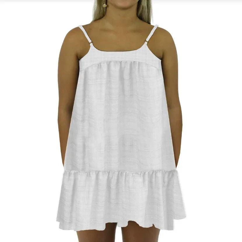 Carve Freya Womens Baby Doll Dress - White - Guys & Girls Surf n Street