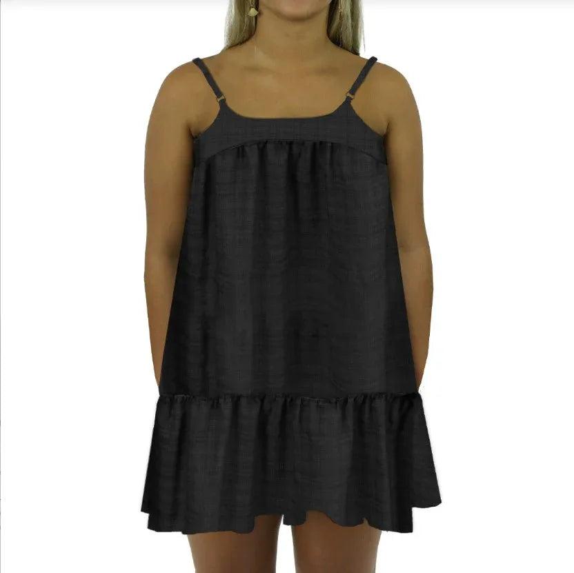 Carve Freya Girls Baby Doll Sundress - Black - Guys & Girls Surf n Street