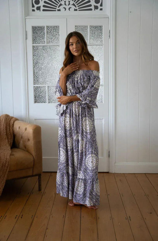 Jaase Teegan Dress - Lilac Lullaby Print - Guys & Girls Surf n Street