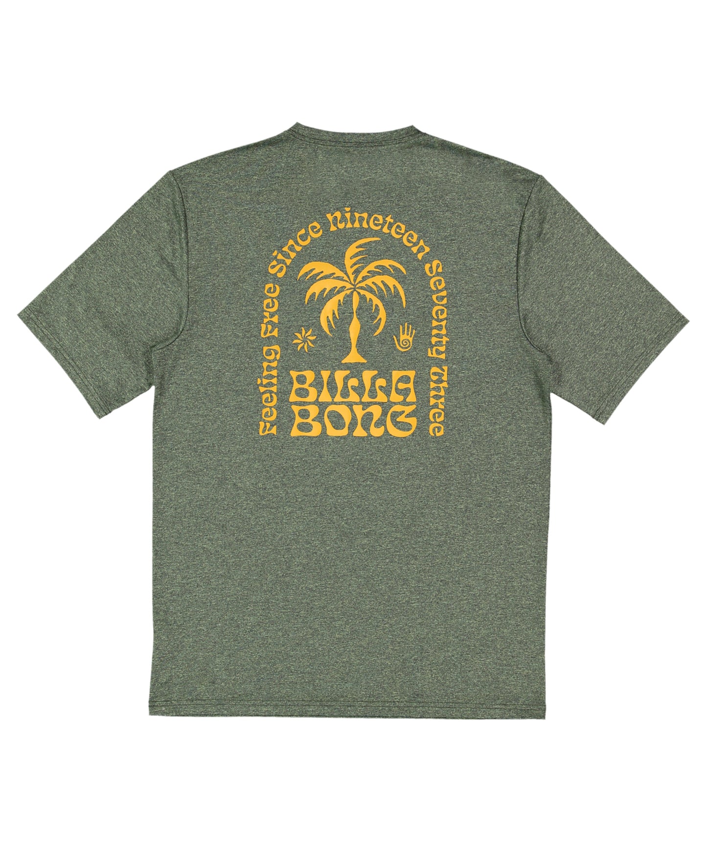 Billabong Boys Big Wave Shazza Lf Ss Rash Vest - Military Heather