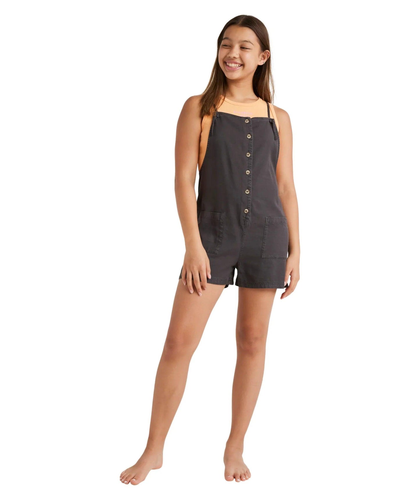 Billabong Wave Watch Jnr Overalls - Off Black - Guys & Girls Surf n Street