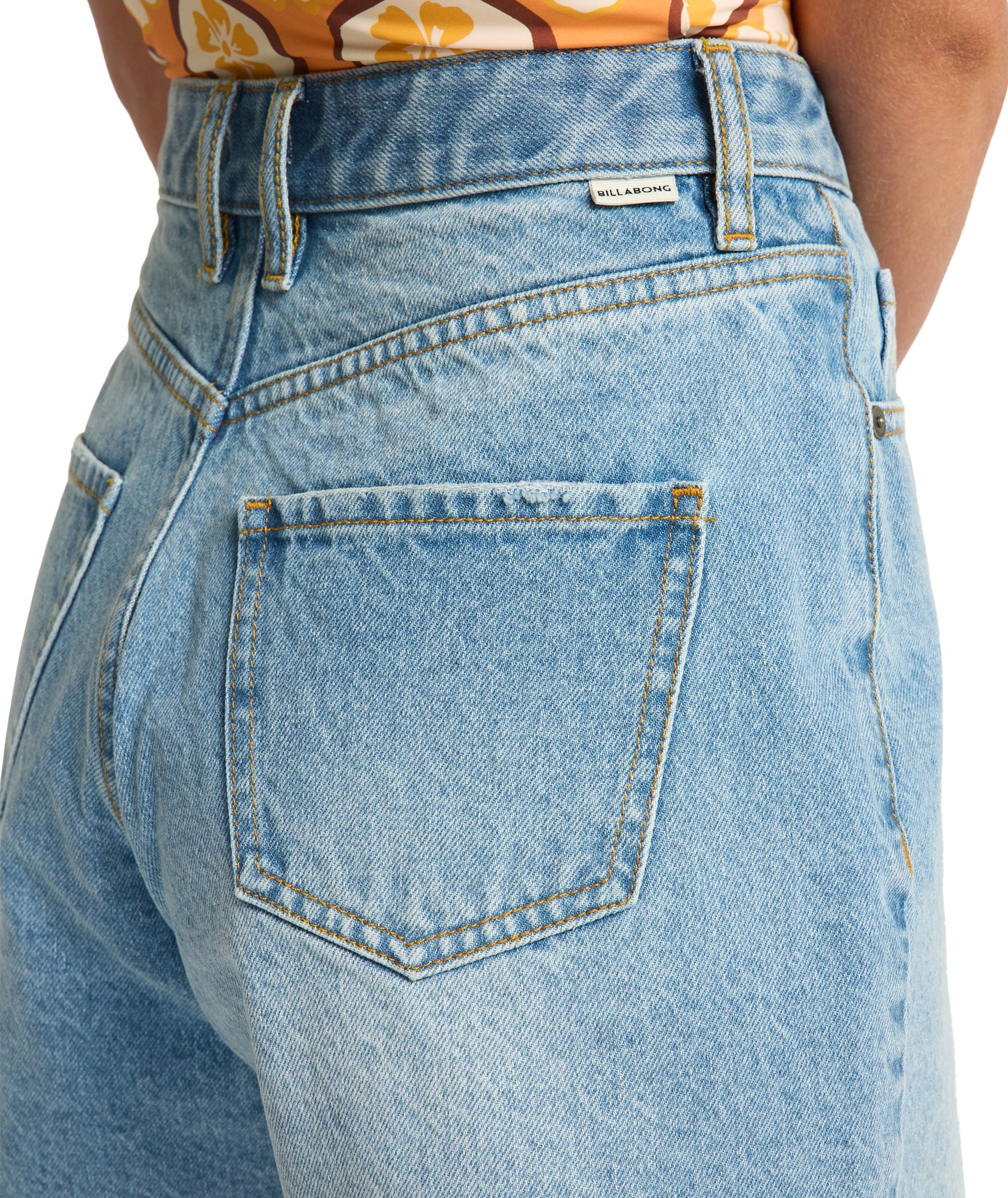 Billabong Riley Denim Short - Faded Indigo Fray