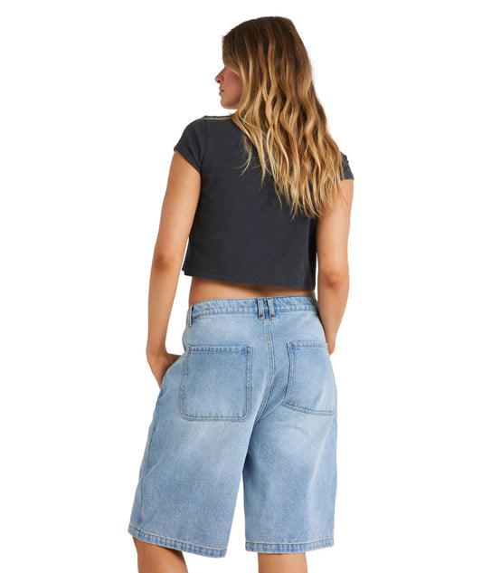 Billabong Stevie Short - Faded Indigo Fray - Guys & Girls Surf n Street