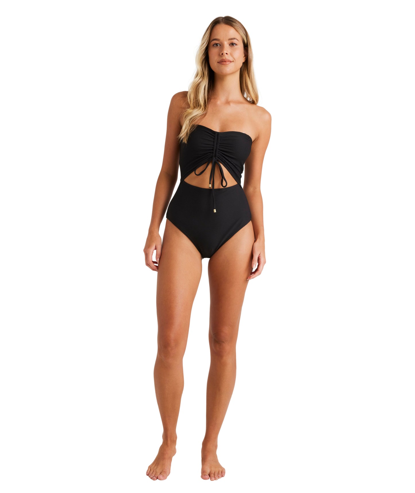 Billabong Tanlines Bandeau Onepiece - Black